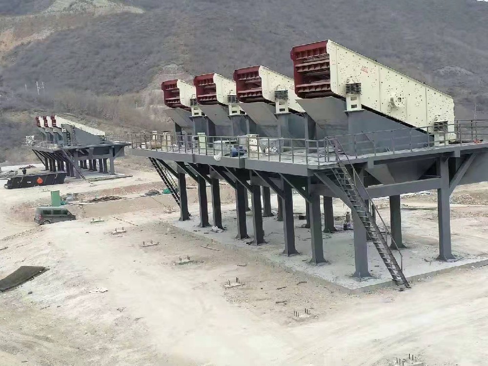 山路重工承建安徽績溪砂石線生產(chǎn)現(xiàn)場